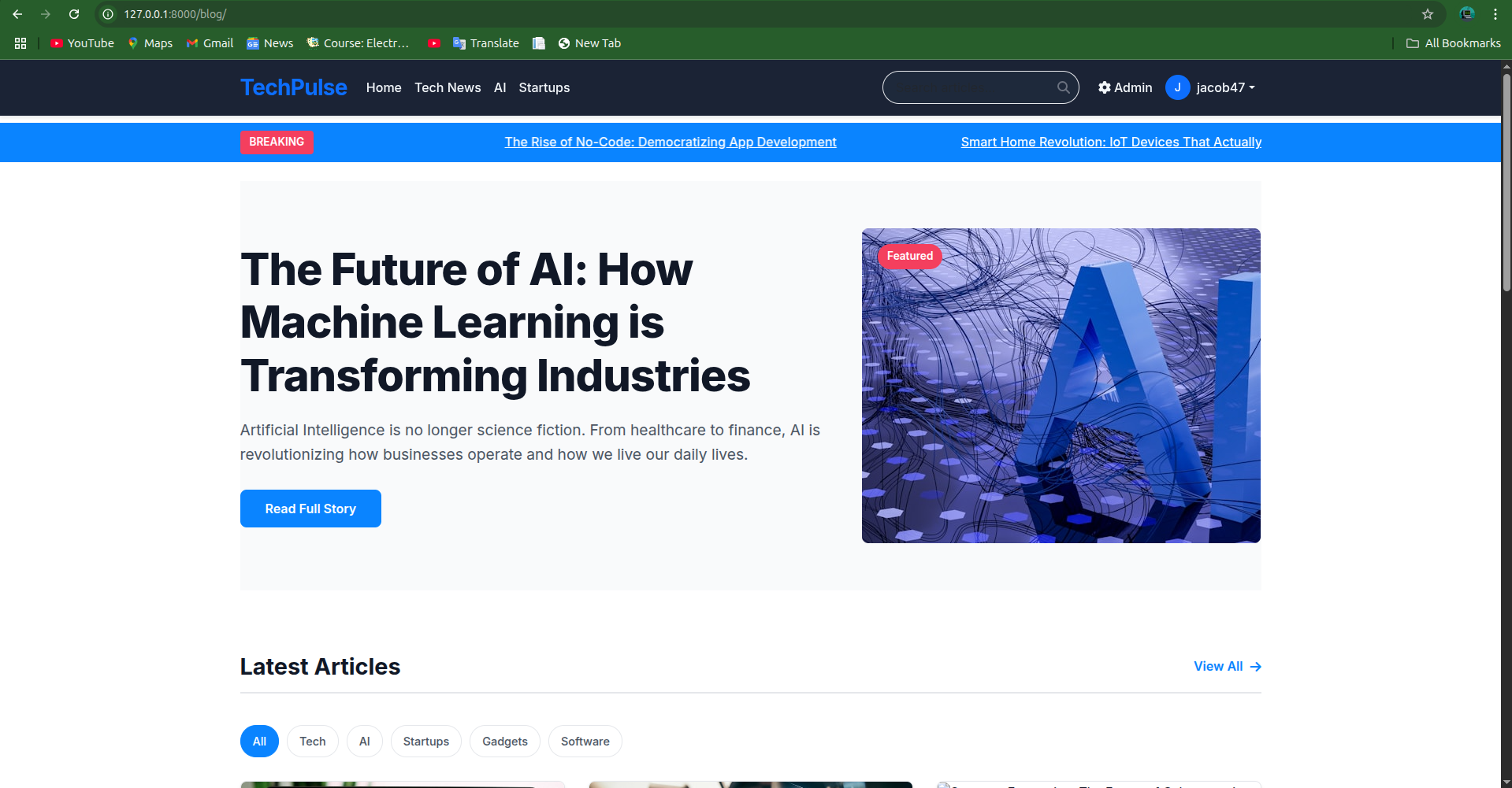 Django Blog Project by Jacob Muema