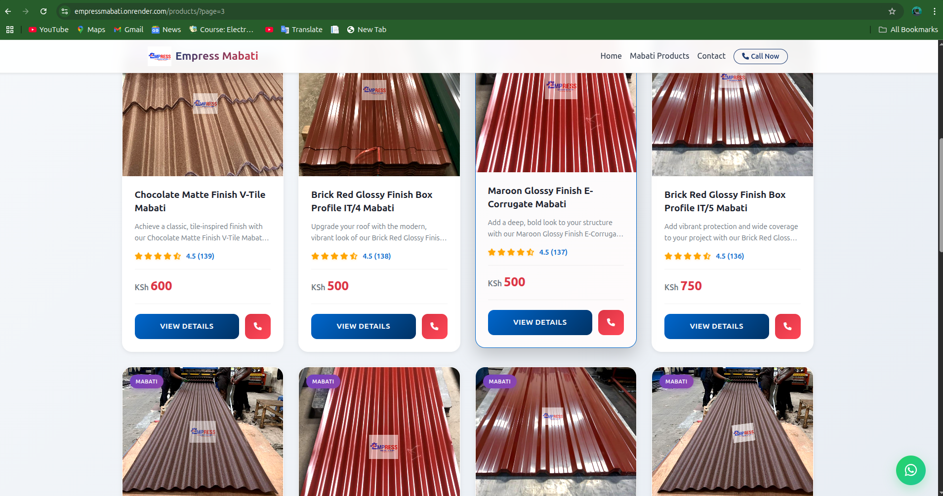 Empress Mabati E-commerce by Jacob Muema